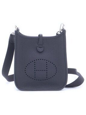 Hermes Evelyne TPM Ardoise Taurillon Clemence Shoulder Bag